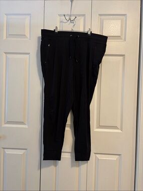 Black Drawstring Jogger Pants